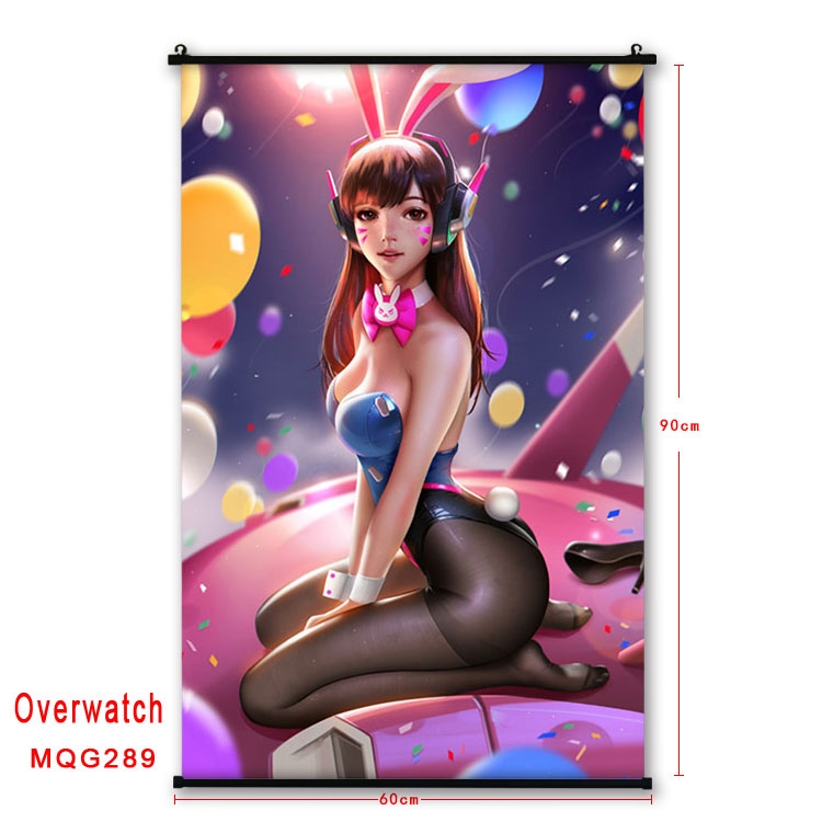Overwatch Anime plastic pole cloth painting Wall Scroll 60X90CM  MQG289