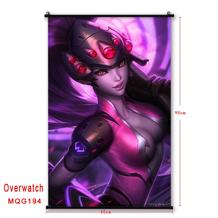 Overwatch Anime plastic pole cloth painting Wall Scroll 60X90CM  MQG194