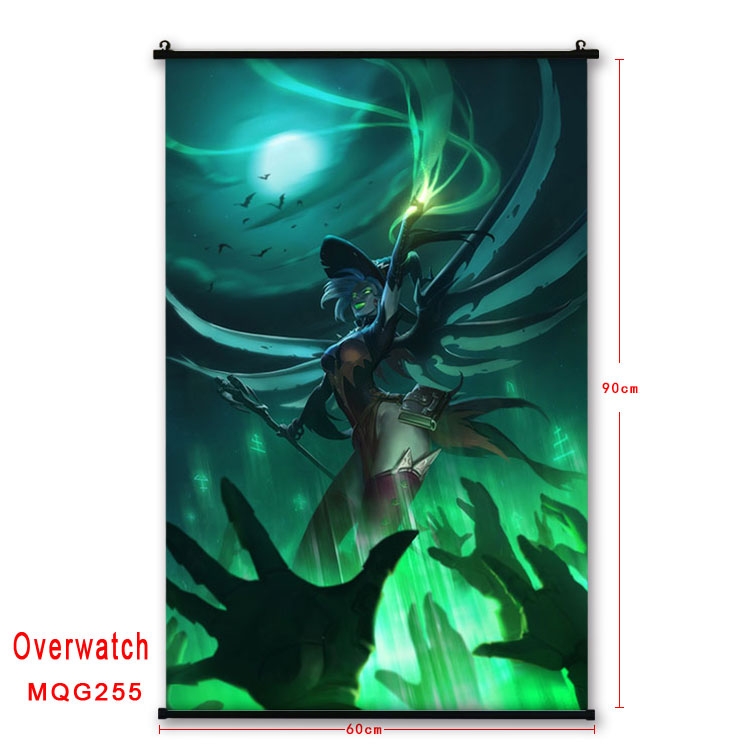 Overwatch Anime plastic pole cloth painting Wall Scroll 60X90CM  MQG255