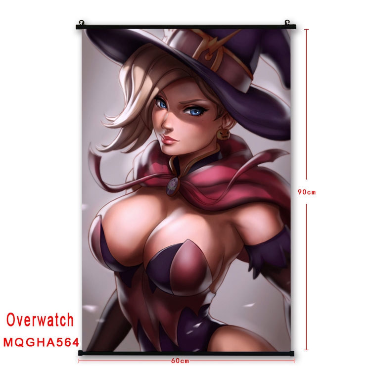 Overwatch Anime plastic pole cloth painting Wall Scroll 60X90CM  MQGHA564