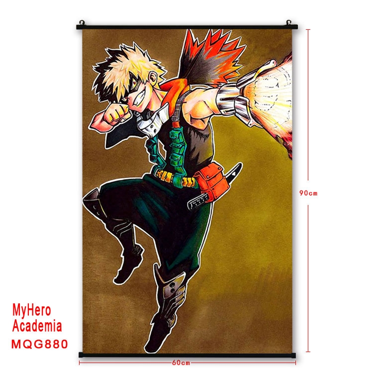 My Hero Academia Anime plastic pole cloth painting Wall Scroll 60X90CM  MQG880