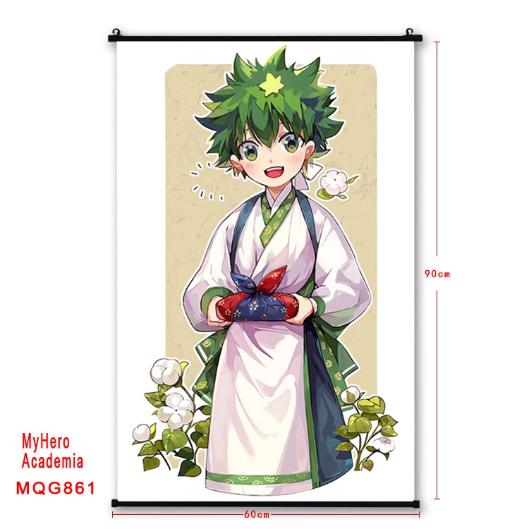 My Hero Academia Anime plastic pole cloth painting Wall Scroll 60X90CM  MQG861