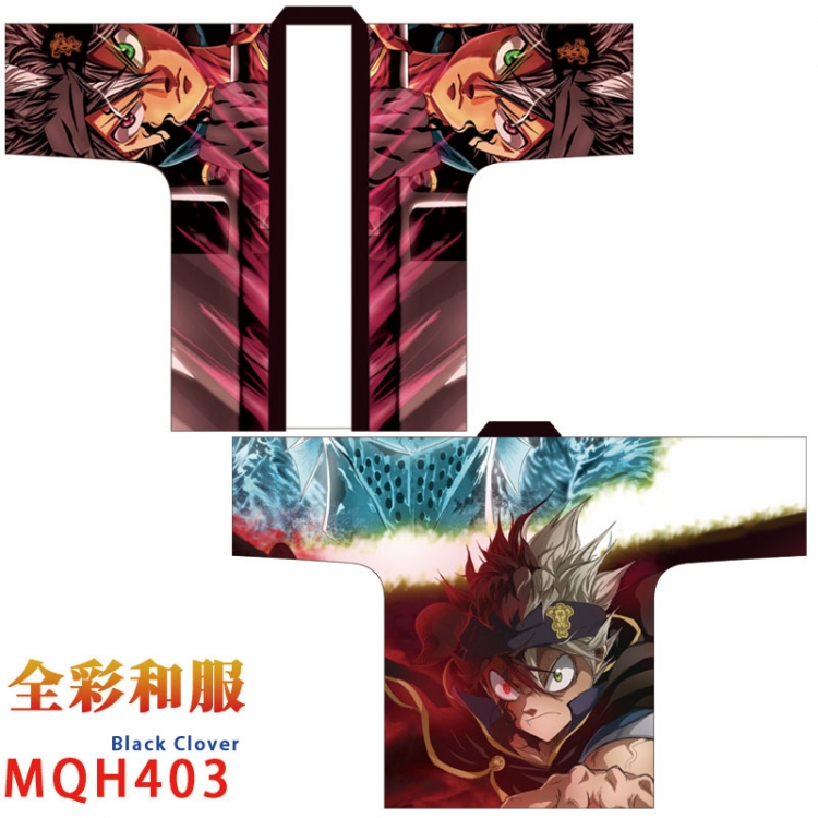 Black Clover Anime  Full Color Kimono  One Size MQH403