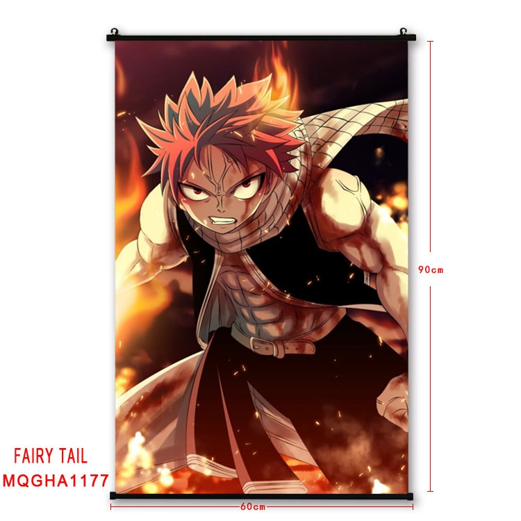 Fairy tail Anime plastic pole cloth painting Wall Scroll 60X90CM  MQGHA1177