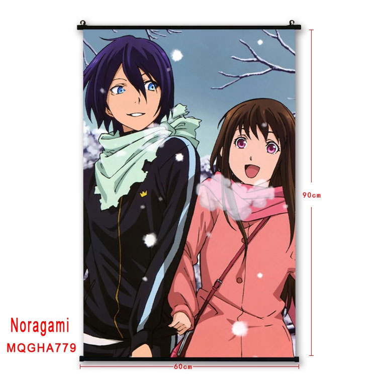 Noragami Anime plastic pole cloth painting Wall Scroll 60X90CM MQGHA779