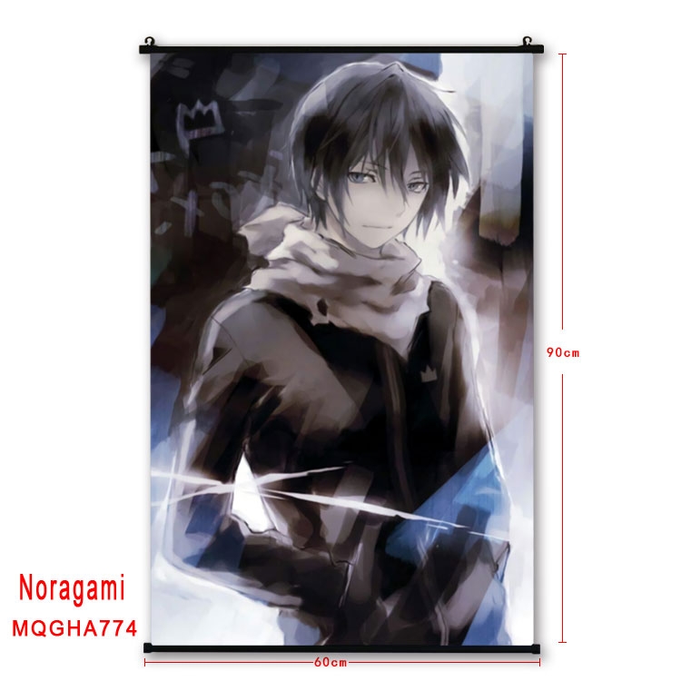 Noragami Anime plastic pole cloth painting Wall Scroll 60X90CM MQGHA774