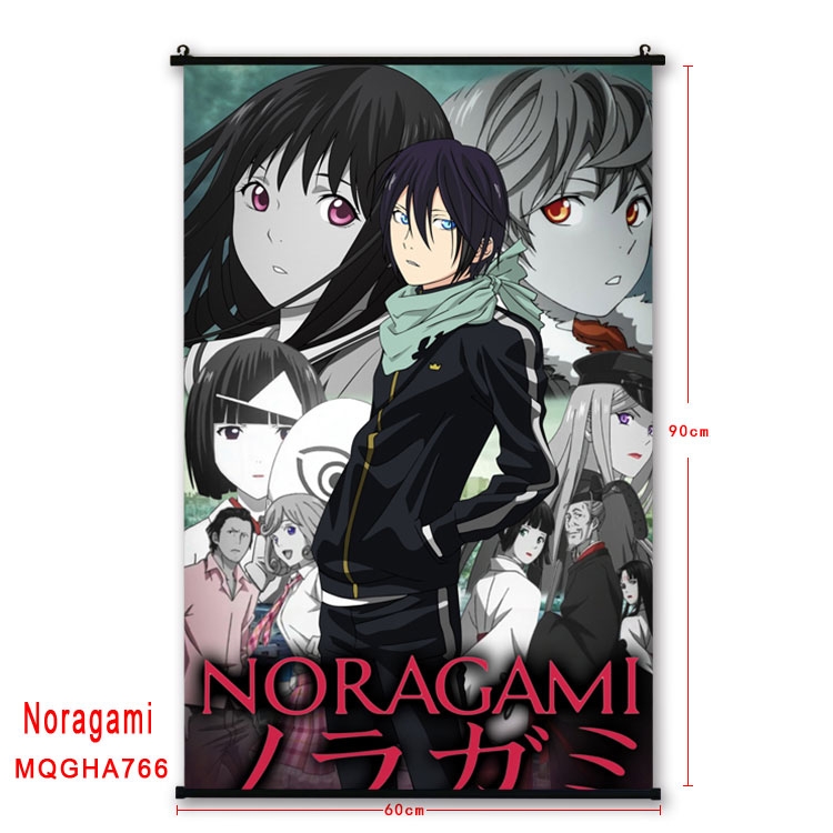 Noragami Anime plastic pole cloth painting Wall Scroll 60X90CM MQGHA766