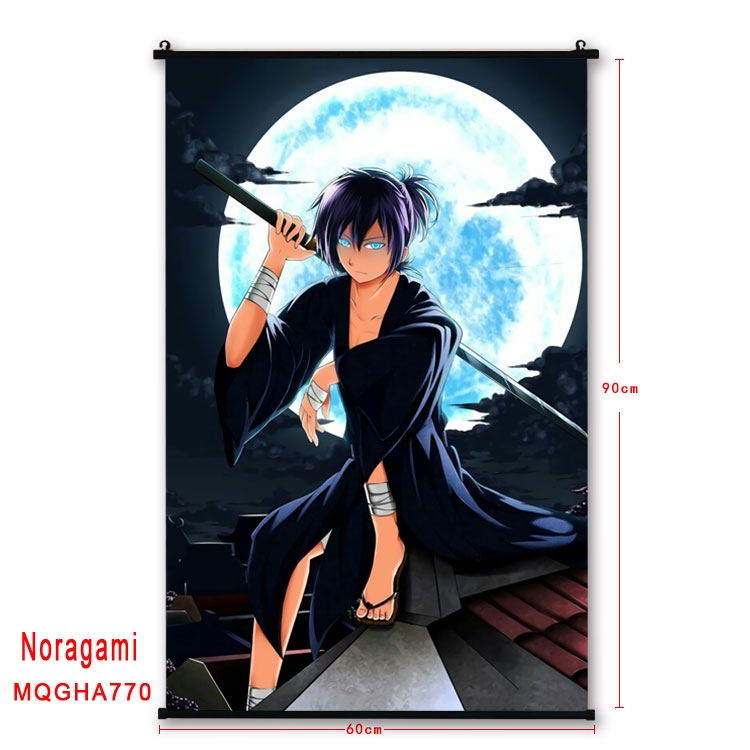 Noragami Anime plastic pole cloth painting Wall Scroll 60X90CM MQGHA770