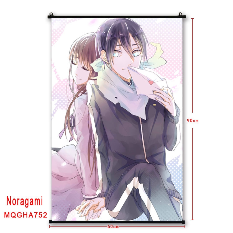 Noragami Anime plastic pole cloth painting Wall Scroll 60X90CM MQGHA752