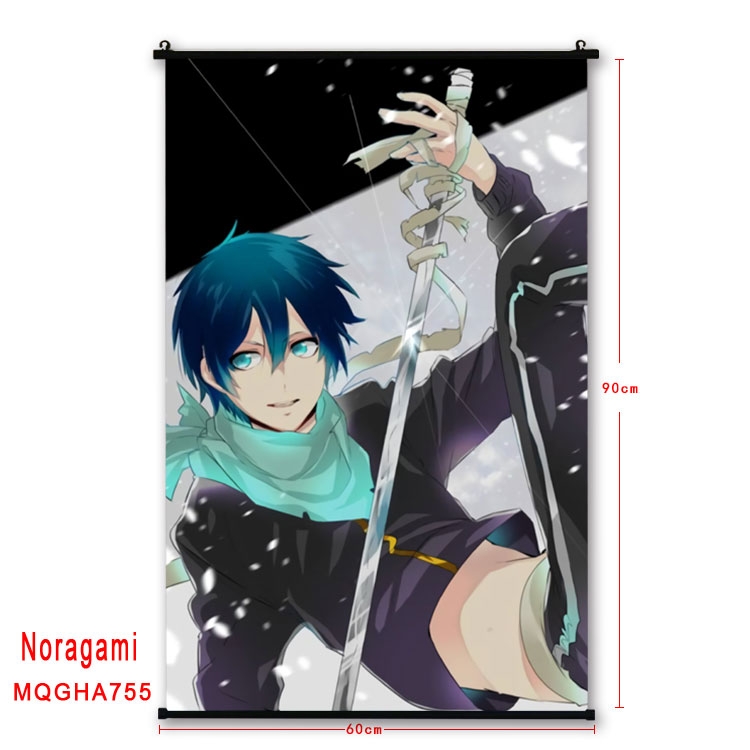 Noragami Anime plastic pole cloth painting Wall Scroll 60X90CM MQGHA755
