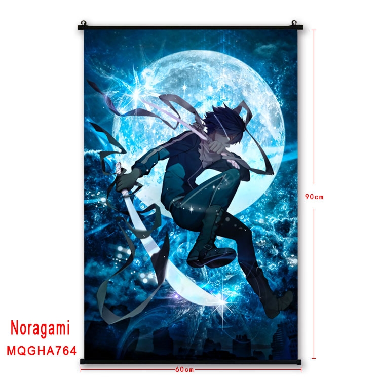Noragami Anime plastic pole cloth painting Wall Scroll 60X90CM MQGHA764