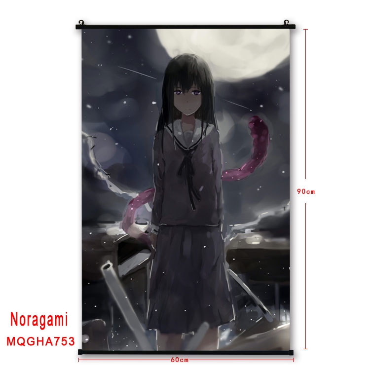 Noragami Anime plastic pole cloth painting Wall Scroll 60X90CM MQGHA753