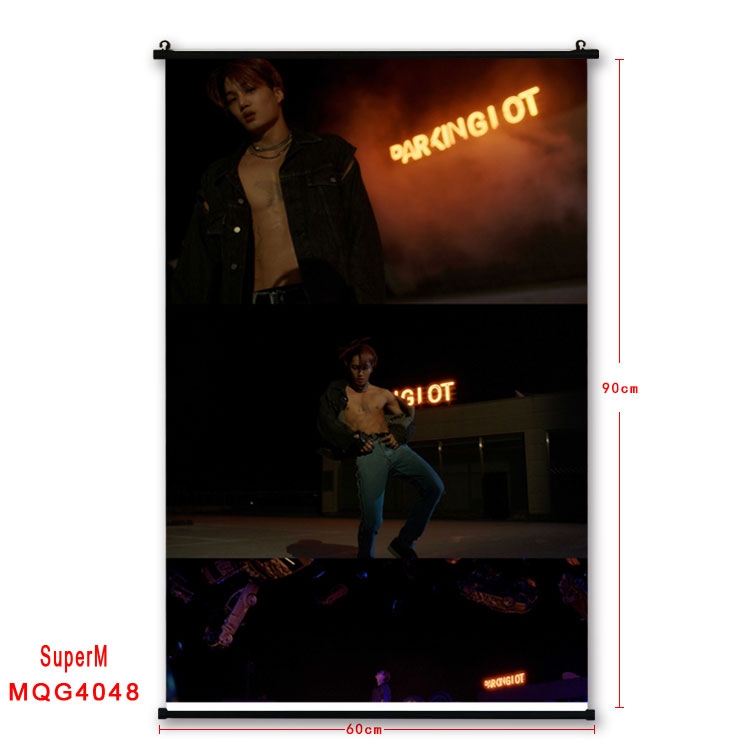 Super M  Celebrity plastic pole cloth painting Wall Scroll 60X90CM   MQG4048