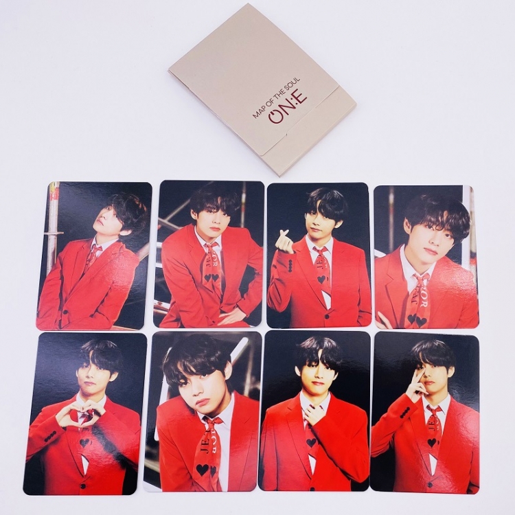 BTS V Celebrity photo card a set of 8  7X10CM price for 5 sets