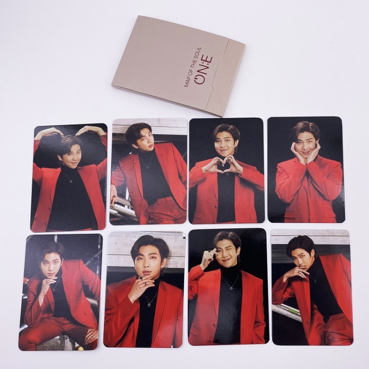BTS RM Celebrity photo card a set of 8  7X10CM price for 5 sets