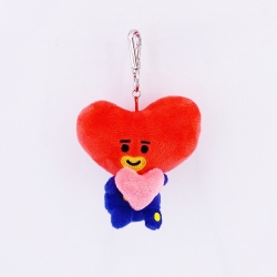 BTS Cartoon plush toy doll key...