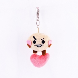 BTS Cartoon plush toy doll key...