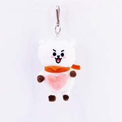 BTS Cartoon plush toy doll key...