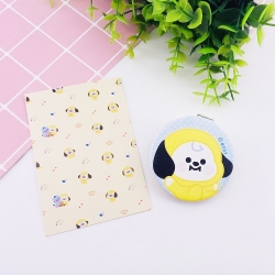 BTS Cartoon PU Folding mirror ...