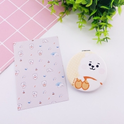 BTS Cartoon PU Folding mirror ...