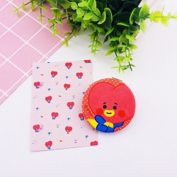 BTS Cartoon PU Folding mirror ...