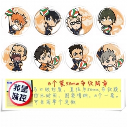 Haikyuu!! Anime round Badge cl...