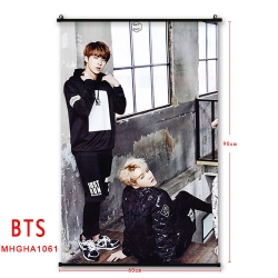 BTS black plastic pole cloth p...