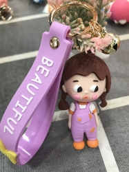 Cartoon silicone key chain pen...