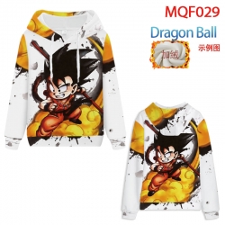 DRAGON BALL Hooded pullover pl...