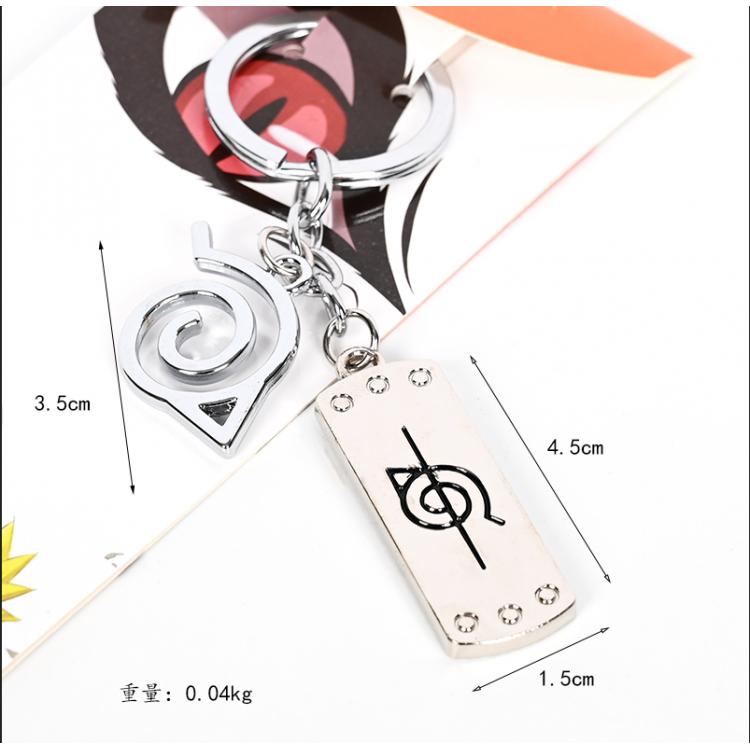 Naruto Animation metal army keychain pendant Style B  price for 5 pcs