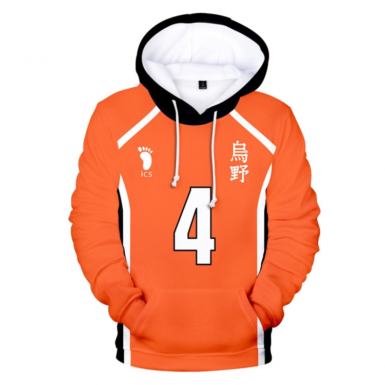 Hat Haikyuu!! Patch pocket Sweatshirt Hoodie EUR SIZE 9 sizes from XXS to XXXXL price for 2 pcs Number 4