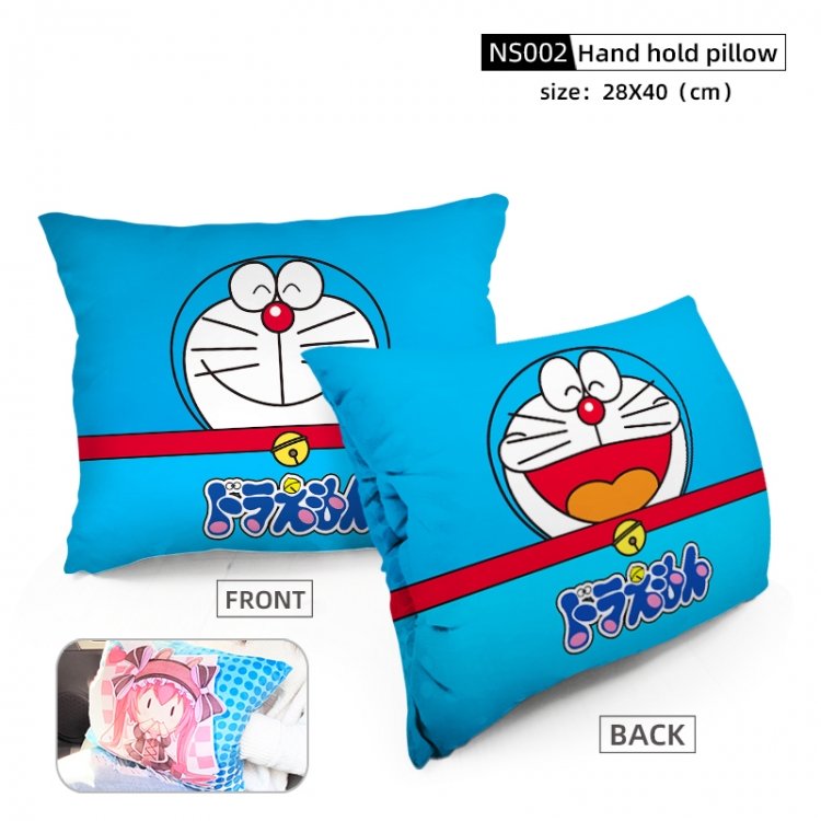 Doraemon Game Fine plush Hand Warm Cushion can be customi 28X40CM NS002