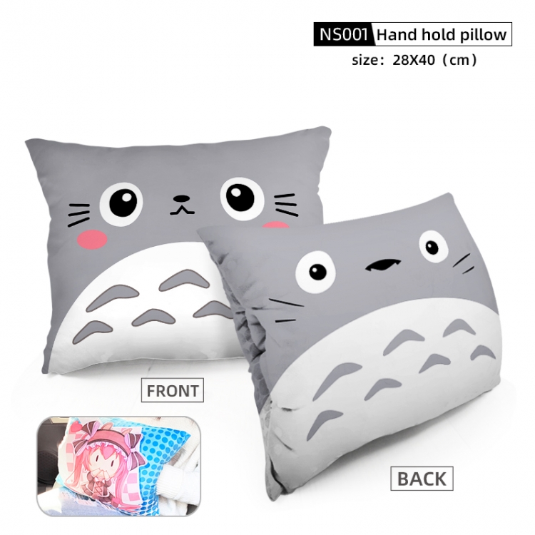 TOTORO Game Fine plush Hand Warm Cushion can be customi 28X40CM NS001