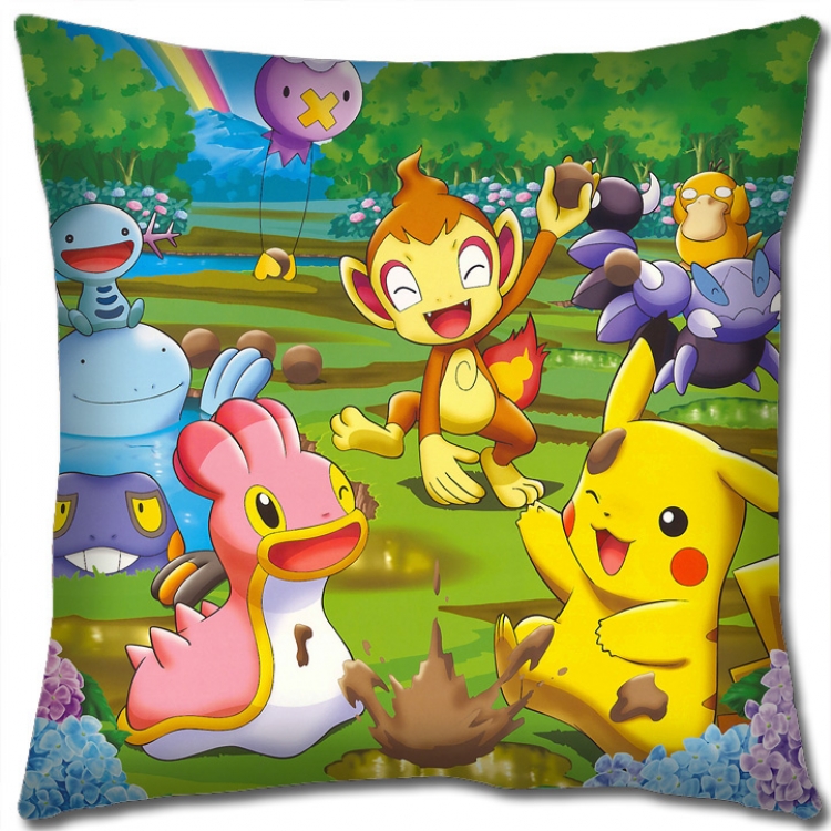 Pokemon Anime square full-color pillow cushion 45X45CM NO FILLING B1204