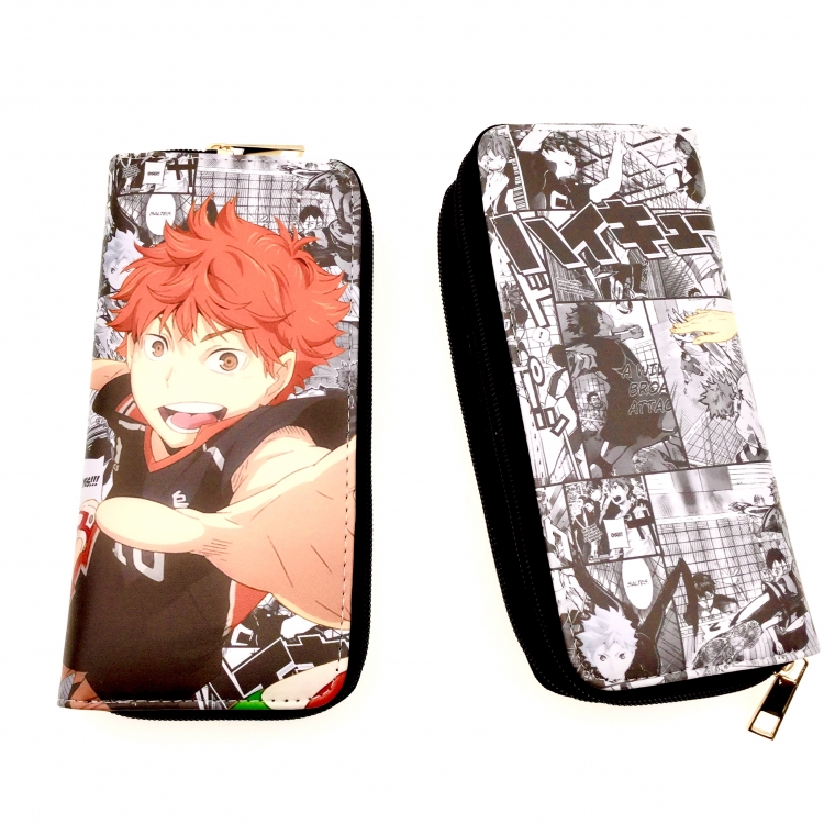 Haikyuu!!  Full Color Printing Long section Zipper Wallet Purse style 2