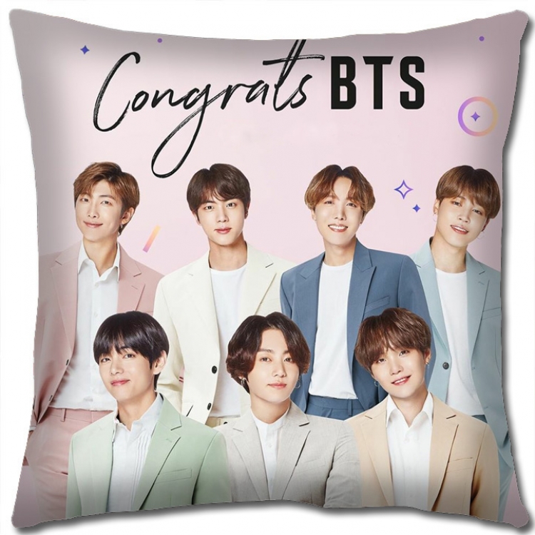 BTS Star group square full-color pillow cushion 45X45CM NO FILLING BS1151