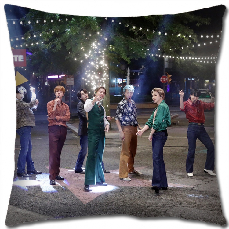 BTS Star group square full-color pillow cushion 45X45CM NO FILLING BS1104