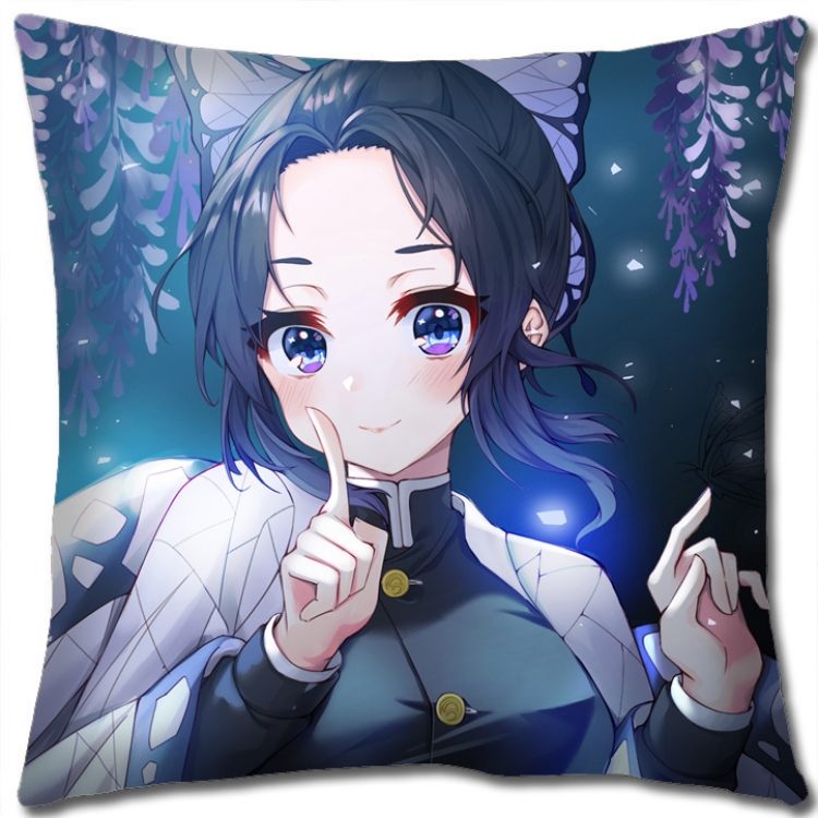 Demon Slayer Kimets Anime square full-color pillow cushion 45X45CM NO FILLING G4367