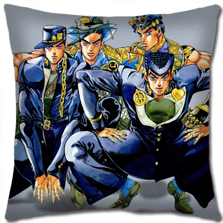 JoJos Bizarre Adventure Anime square full-color pillow cushion 45X45CM NO FILLING J164