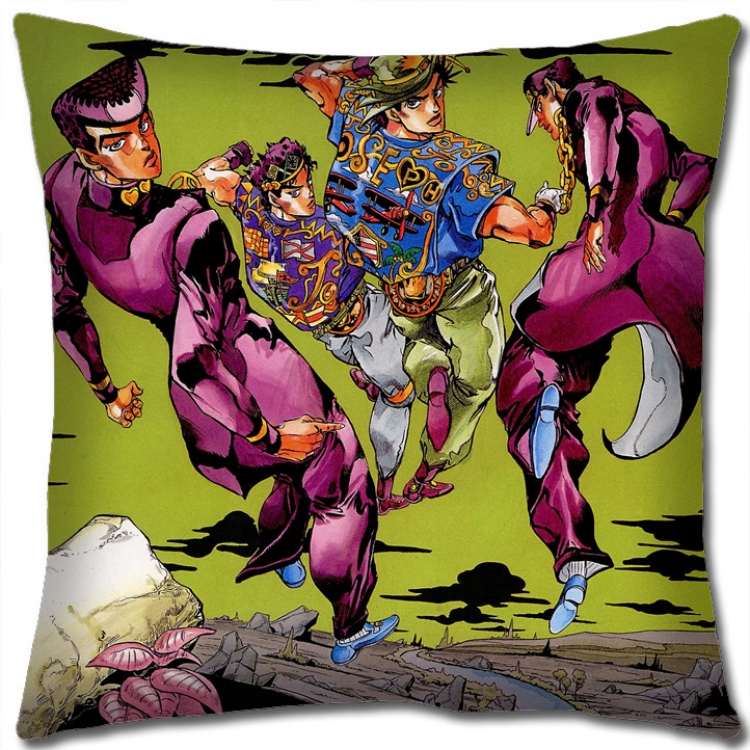 JoJos Bizarre Adventure Anime square full-color pillow cushion 45X45CM NO FILLING J169
