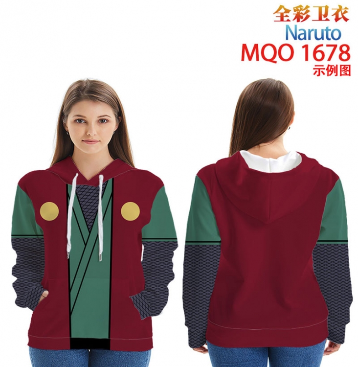 Naruto Full Color Patch pocket Sweatshirt Hoodie  9 sizes from XXS to 4XL MQO1678