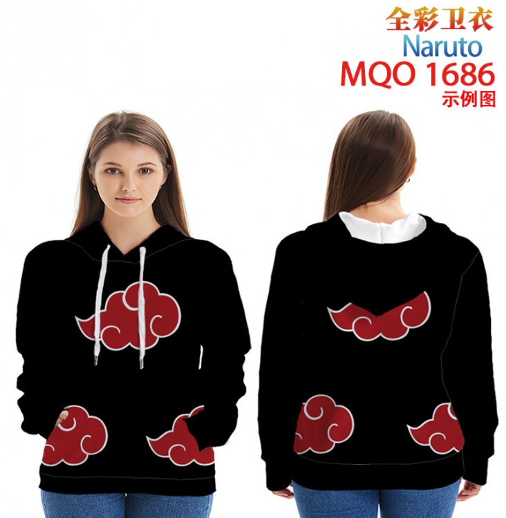 Naruto Full Color Patch pocket Sweatshirt Hoodie  9 sizes from XXS to 4XL MQO1686