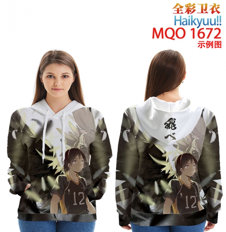 Haikyuu!! Full Color Patch pocket Sweatshirt Hoodie  9 sizes from XXS to 4XL MQO1672