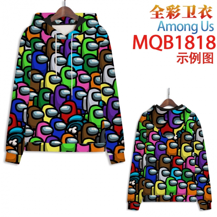 Among Us Full Color Patch pocket Sweatshirt Hoodie 8 sizes from  XS to 4XL MQB1818