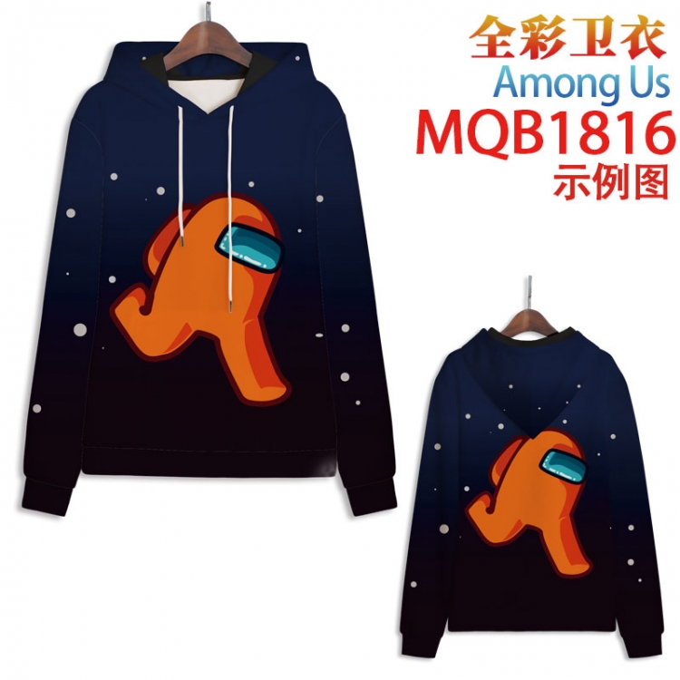 Among Us Full Color Patch pocket Sweatshirt Hoodie 8 sizes from  XS to 4XL MQB1816