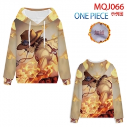 One Piece Anime hooded plus fl...