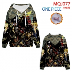 One Piece hooded plus fleece s...