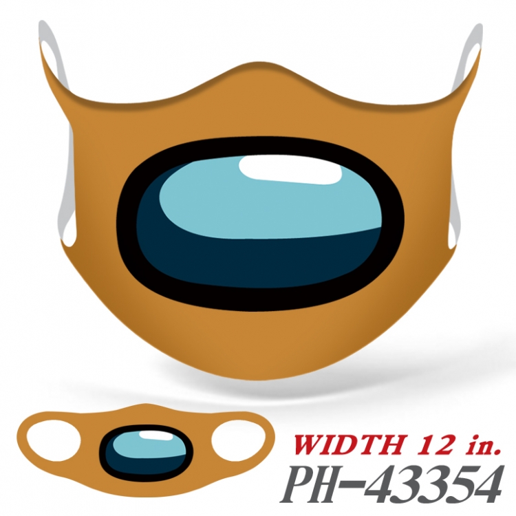 Among Us Full color Ice silk seamless Mask  price for 5 pcs PH43354A