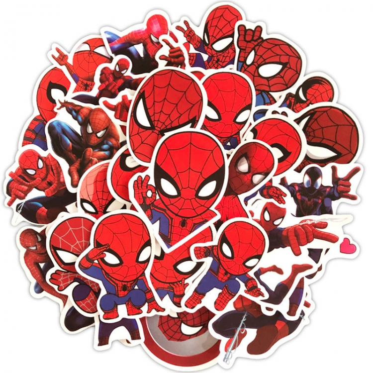 Spiderman Doodle stickers Waterproof stickers a set of 35price for 5 sets