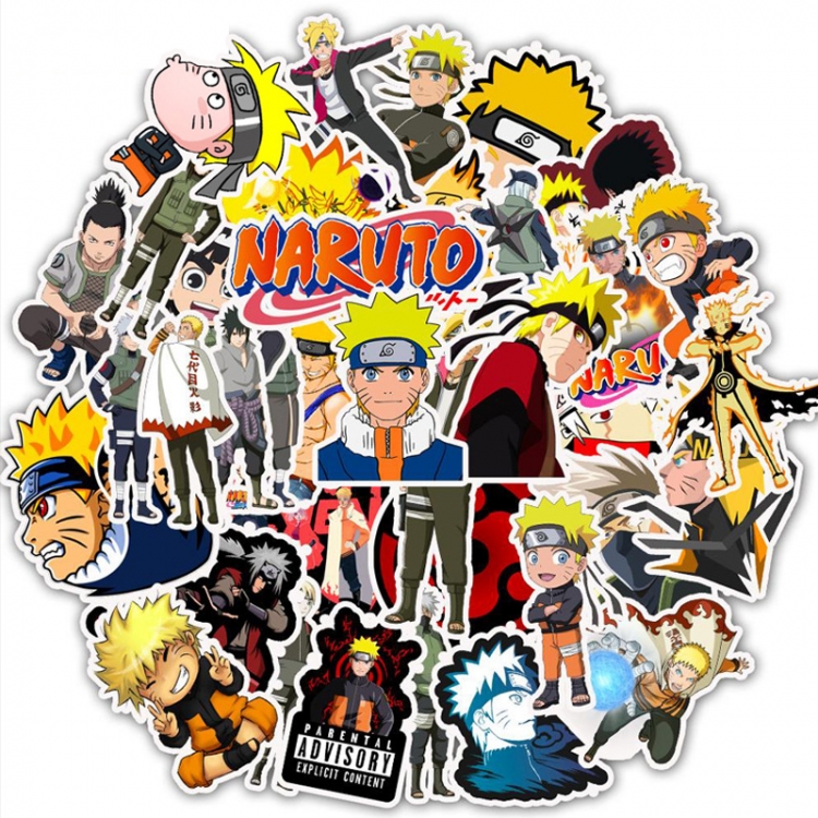 Naruto Doodle stickers Waterproof stickers a set of 50 price for 5 sets